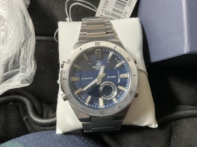 CASIO EDIFICE ERA-110D-2AVEF MENS CHRONOGRAPH DIGITAL ANALOGUE BLUE DIAL WATCH 