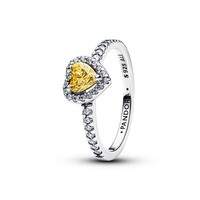 Pandora Ring Weite 52 198421C06 Funkelndes Erhabenes Herz Ring 925/- Gelb