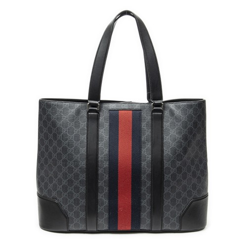 Gucci Large Web Shopping Tote Shoulder Bag
