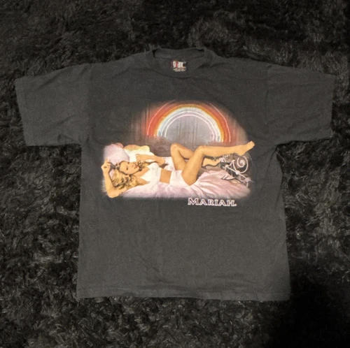 Giant brand Mariah Carey Graphic Print Tour T-Shirt Black 10 Vintage vintage concert t-shirt, vintage, single stitch, B+ condition