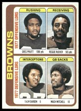Greg Pruitt / Reggie Rucker / Thom Darden / Mack Mitchell 1978 Topps #506 Browns