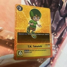 Digimon Card - (NM) T.K. Takaishi ST3-12 Alt Art Foil Rare - Bandai