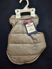Top Paw Gray Puffer Dog Coat Jacket Vest Winter XXS