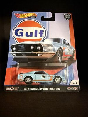 #ad Hot Wheels Car Culture Gulf ‘69 Ford Mustang Boss 302 2 5 $13.25