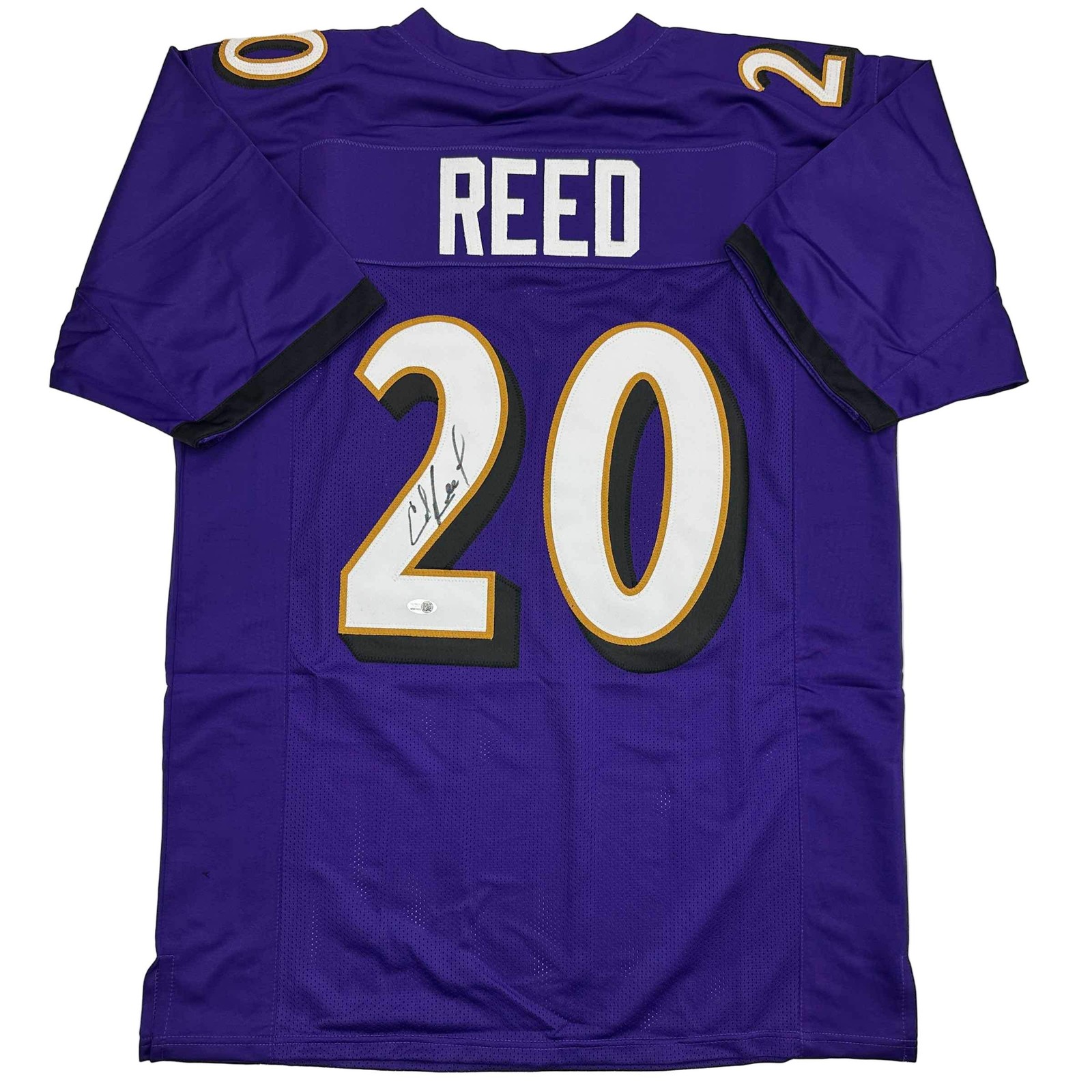Ed Reed Autographed Signed Baltimore Ravens / Baltimore Purple Football Jersey Beckett BAS COA 