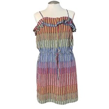 Gap Womens Stripe Ruffle Cami Dress XL Summer 188988-00 Multicolor Sundress