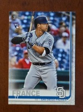 2019 Topps #US129 Ty France RC Rookie Card San Diego Padres. rookie card picture