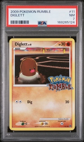 2009 POKEMON RUMBLE #11 DIGLETT PSA 7