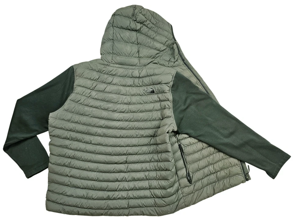 *HOT Men's THE NORTH FACE @ 700 SPORTS HOODED Light DOWN PUFFER GRAY Jacket XL - Image 4 of 4