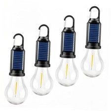 4 Pack Led Camping Lantern Solar Rechargeable,Outdoor Tent Lights for Camping