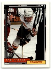 1992-93 Topps Tom Fergus Vancouver Canucks #311