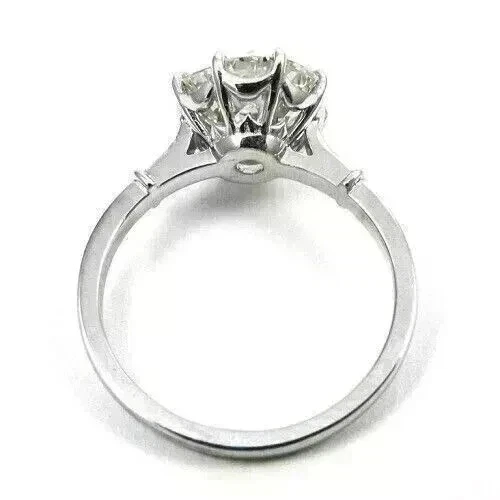 3Ct Round Cut Lab Created Diamond Wedding Engagement Ring 14k White Gold Plated - Image 4 of 4