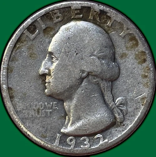 1932-D Washington Quarter Silver Very Good VG Coin #35549