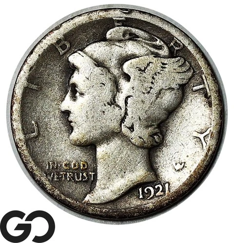 1921-D Mercury Dime *Key Denver Issue*, Lower Mintage