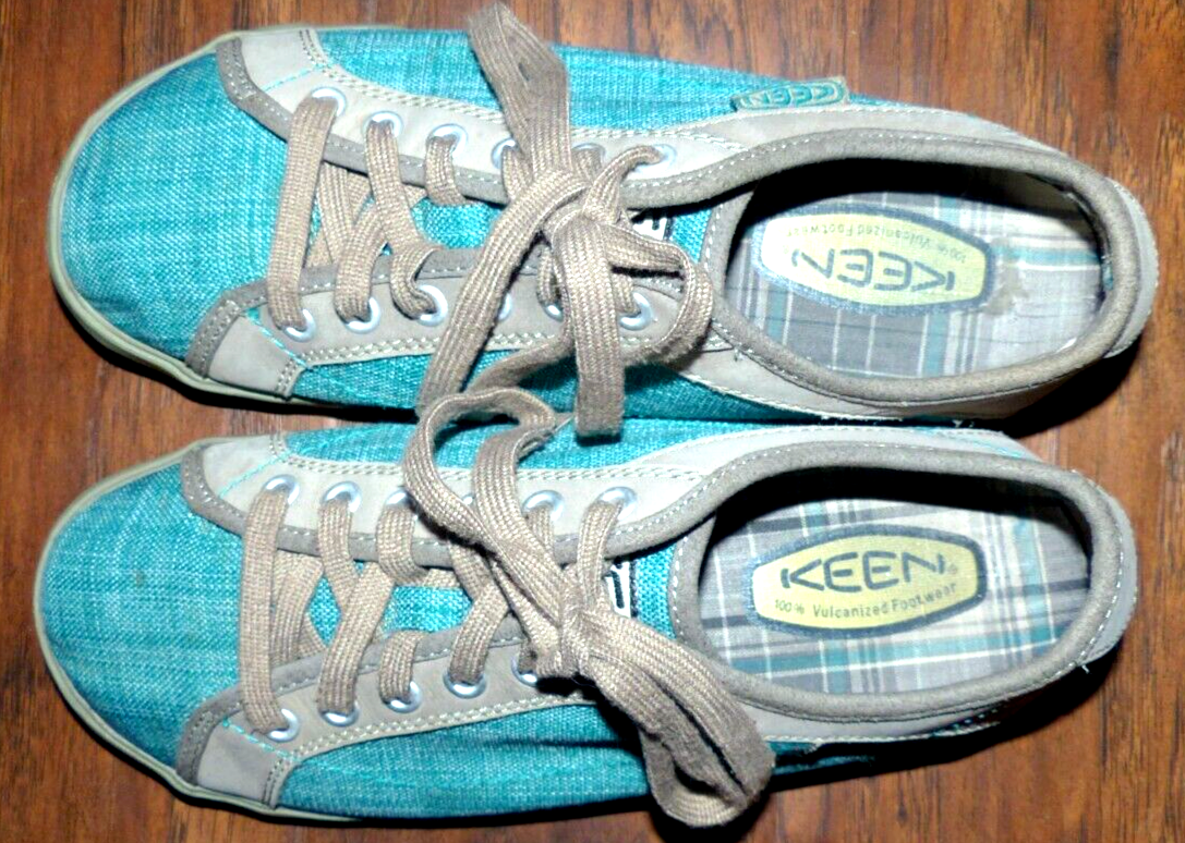 Scarpe sneakers stringate KEEN Arcata turchese da donna taglia 8 5 39 usate in ottime condizioni