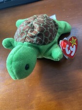 ty beanie babies extremely rare retired 1993 Speedy The Turtle Tag Errors New