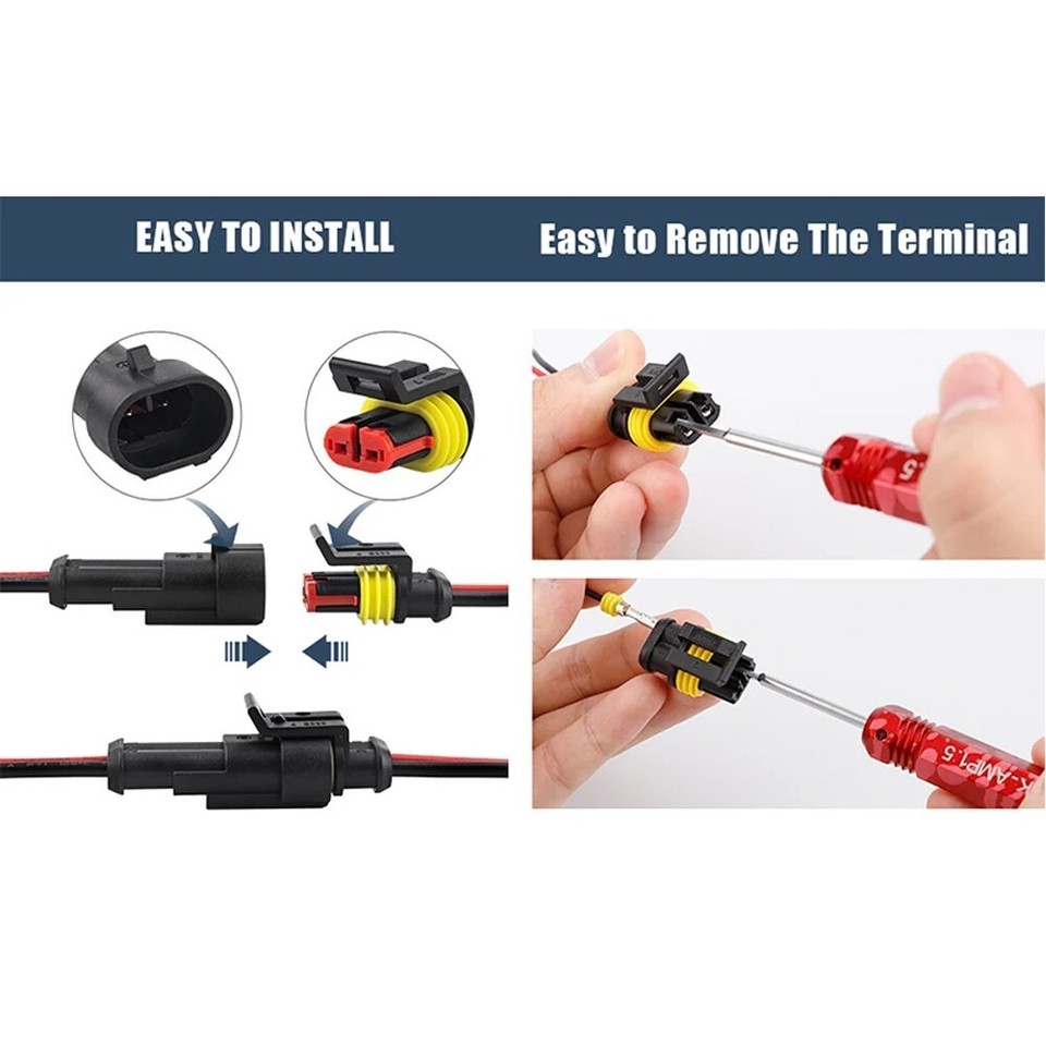 120 Connettori Termoretraibili Saldanti Impermeabili IP67 - Per Giunzioni Cavi Elettrici - Set Multicolore - Foto 7