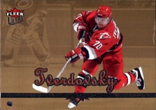 2005-06 Fleer Ultra GOLD MEDALLION #44 Oleg Tverdovsky CAROLINA HURRICANES