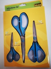 idena Softscheren-Set 3-teilig 3 Scheren 12,7cm 21cm und 17cm Schere
