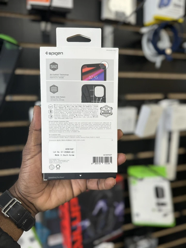 Spigen - Funda Core Armor para Apple iPhone 12 Mini - NEGRA Foto 2 de 2