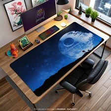 Death Star Star Wars Mouse Pad, Galactic Empire Desk Mat, Star Wars Gaming Desk