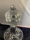 GLASS CRYSTAL DECANTER BOTTLE  TOPPER possible Waterford Eileen design — photo 6