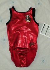 NWT GK Elite Red w/Penguin Leotard More Size Great 4 Gift
