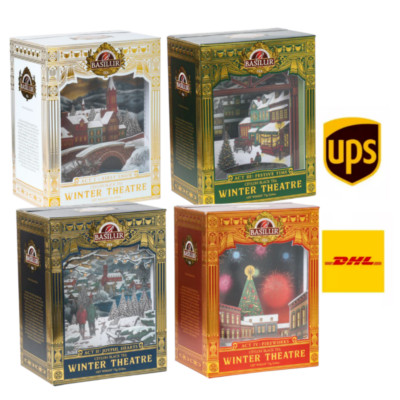 Basilur Winter Theatre Pure Ceylon Black Tea Loose Leaf 75g x 2 Pack , Free Ship