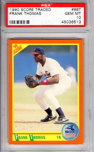 1990 Score Traded Frank Thomas PSA 10 GEM MINT # 86T RC Rookie