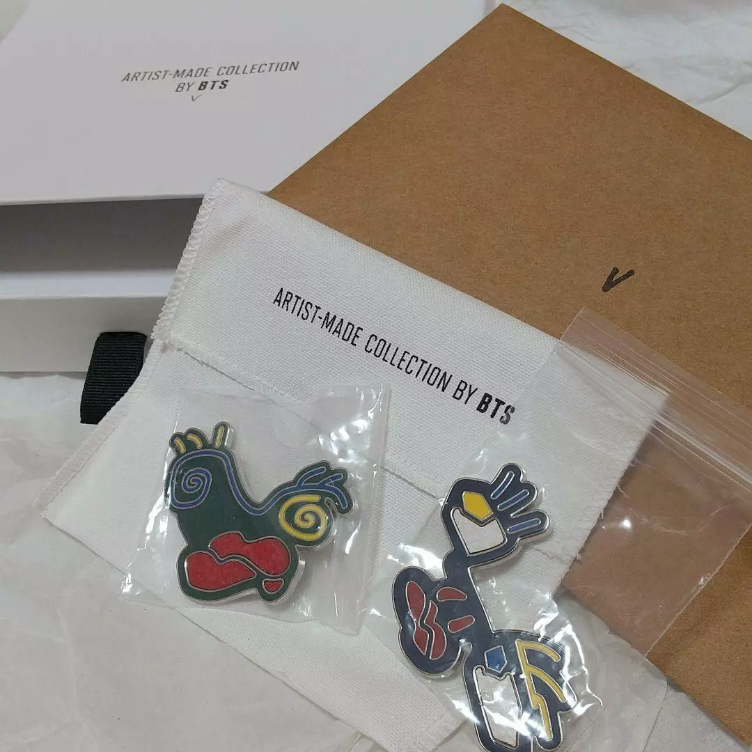 ARTIST-MADE COLLECTION BY BTS V face Brooch set | eBay
