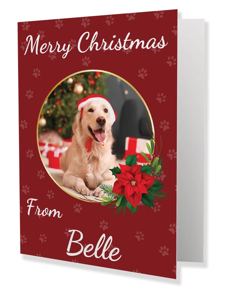 Personalised Photo Christmas Card From Your Pet Pets Dog Cat Rabbit Hamster - Image 3 of 4