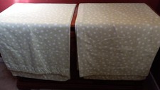 2 Pottery Barn Kids Curtain Panels with Lining, Light Green, Polka Dot 44 x 84