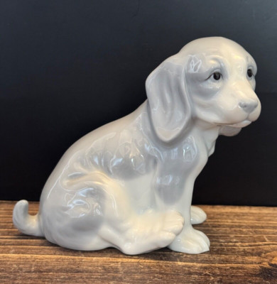 VINTAGE ST MICHAEL KERAMIK HUND FIGUR