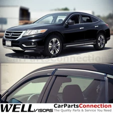 WellVisors Window Visors 10-15 For Honda Crosstour Sun Visors Deflectors