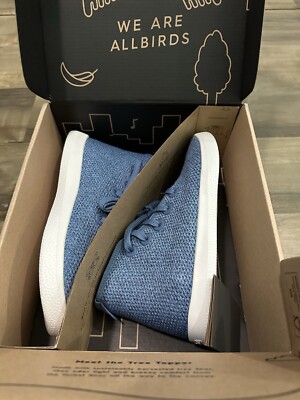 Allbirds Tree Toppers Marine High Top Sneakers Navy Blue Men s Size 7