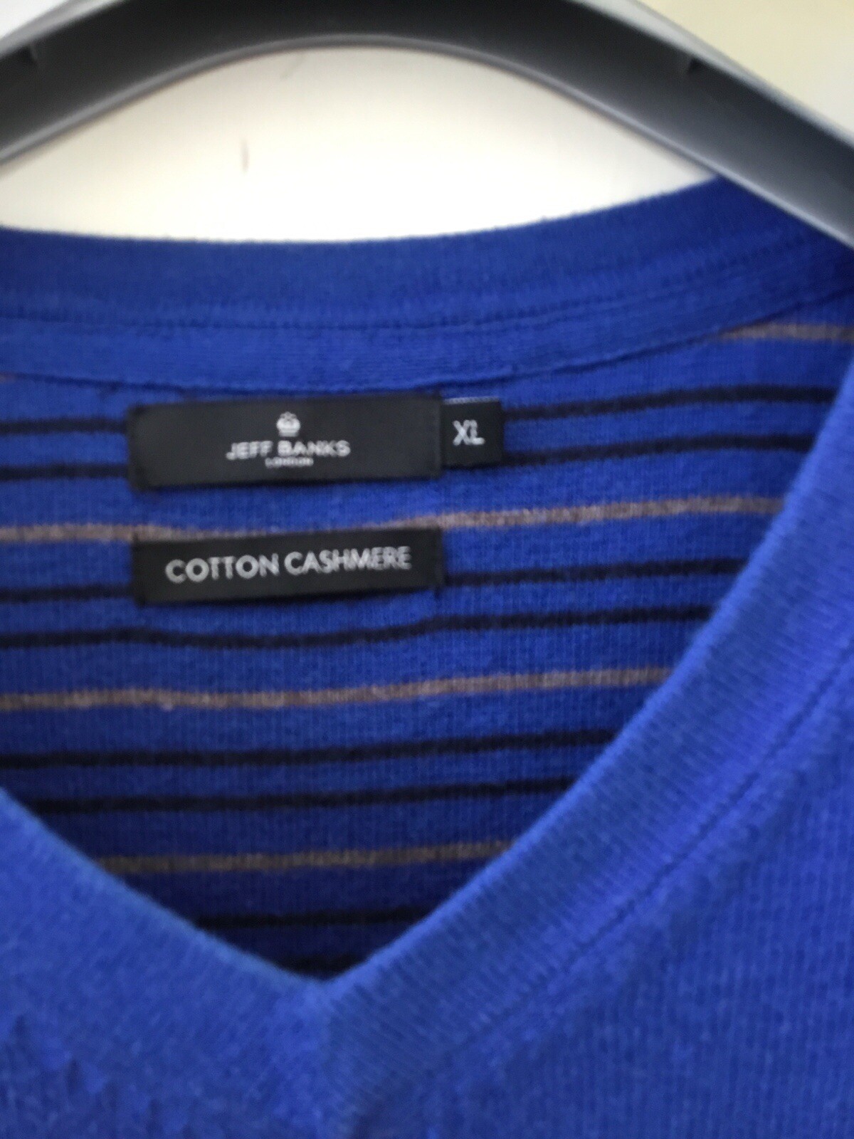 Jeff Banks Debenhams Men’s Pullover Cashmere Cotton Blend Size XL image 2