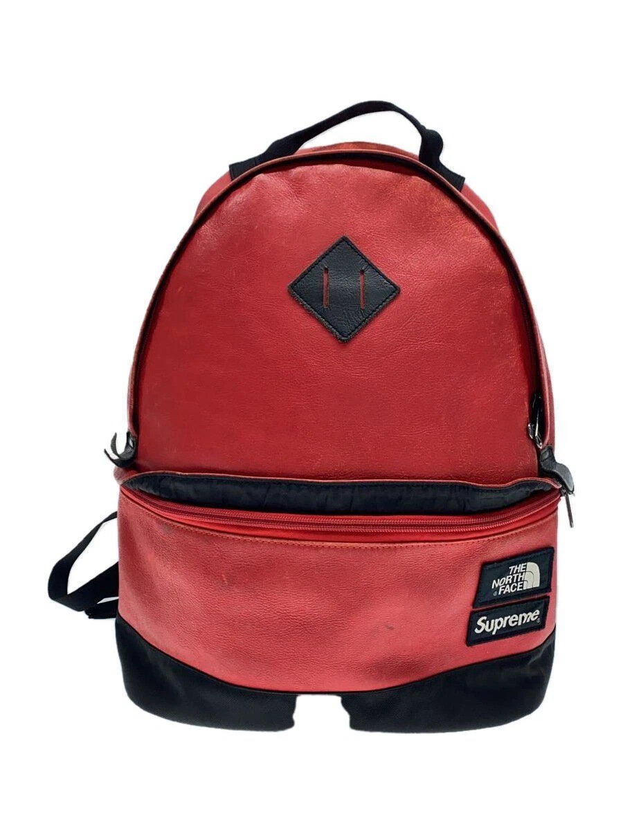 Sac à dos Supreme 17AW cuir sac à dos sac à dos ROUGE NF0A3G73 occasion