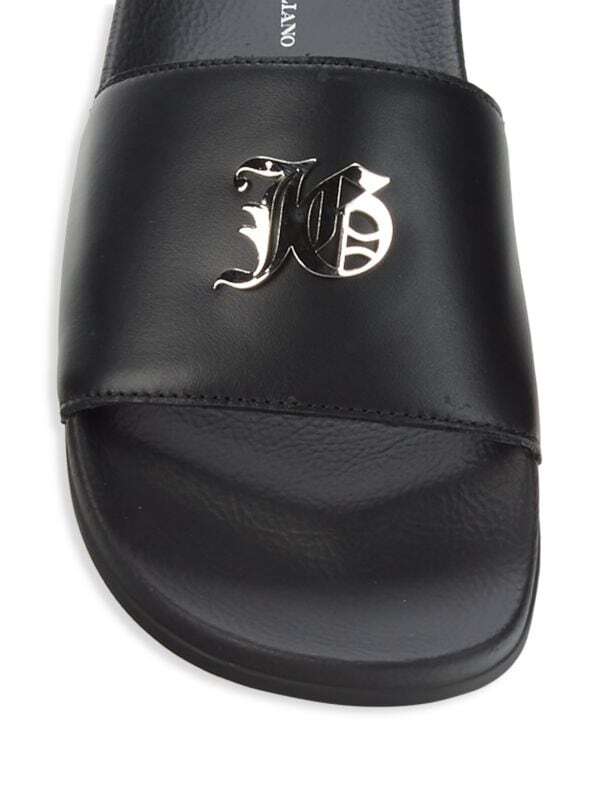 JOHN GALLIANO Logo Leather Slides Size EU 42 / US 9 | eBay display picture 3