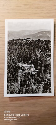 Postcard high altitude health resort winter sports field Schauinsland 12.10.1953 gel _