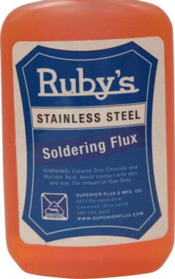 Rubyfluid Stainless Steel Liquid Soldering Flux .5ml Excellent for Stainless etc