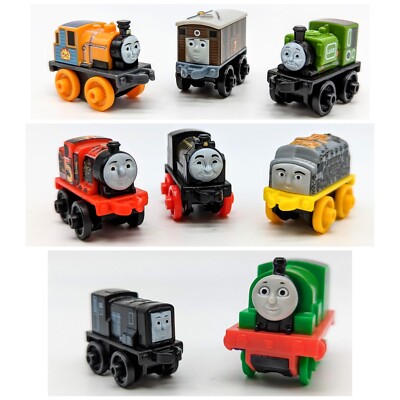 Thomas & Friends Trains (8) Minis Dash,Luke,Toby,D-10,James,Hiro,Percy,Deisel