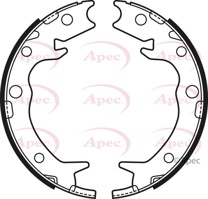 APEC REAR BRAKE SHOE SET PARKING BRAKE FOR HONDA ACCORD CR V FR V LEGEND ODYSSEY