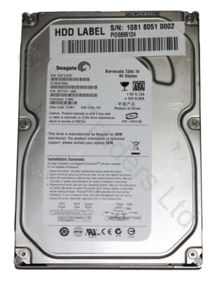 80 GB - 3,5'' SATA Seagate ST380815AS - 9CY131-069 Festplatte