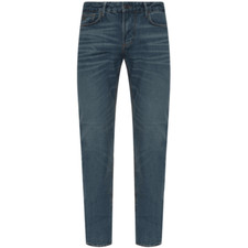 Emporio Armani J06 Slim Fit Washed Dark Blue Denim Jeans