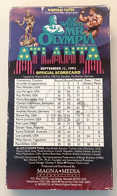ミスターオリンピア VHS 1993年 アトランタ ジョージア 動作確認済 ミスターオリンピア VHS 1993年 アトランタ ジョージア 動作確認