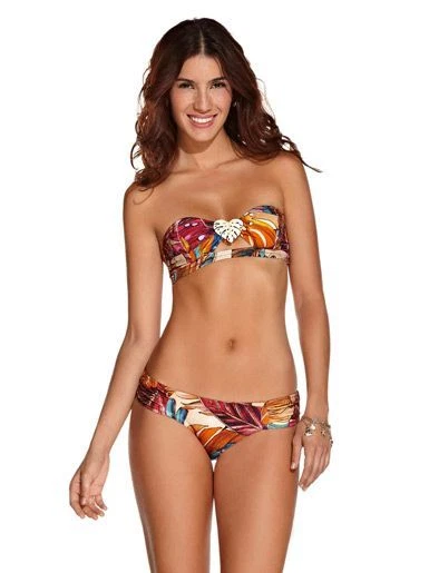 XY $200 ONDADEMAR ONDADE MAR TROPICAL PALM BANDEAU BIKINI XS EXTRA SMALL L LARGE