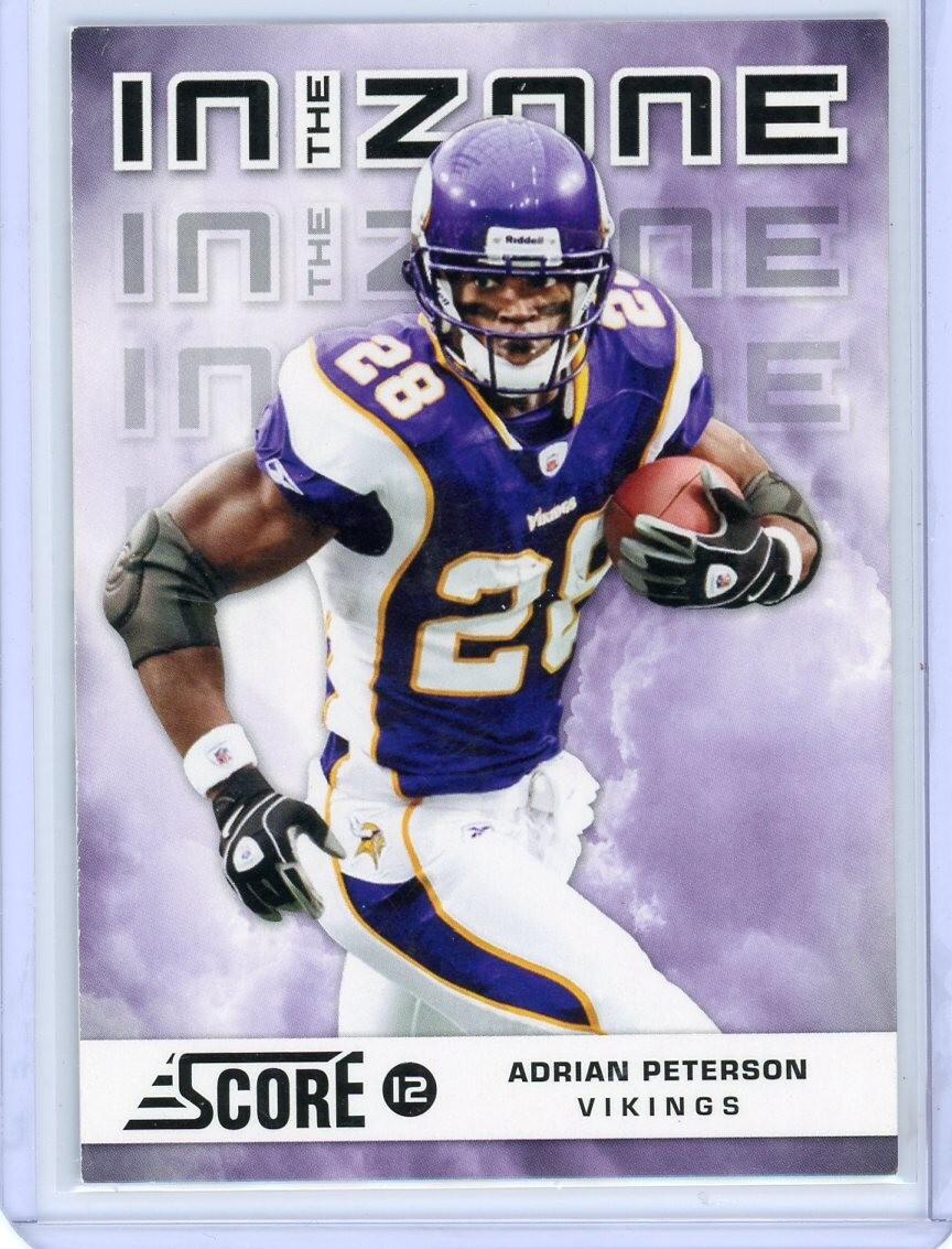 2012 Panini Score In the Zone #7 ADRIAN PETERSON Minnesota Vikings