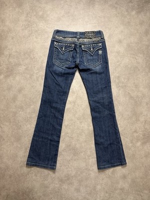 Miss Me Bootcut Jeans Y2k Vintage Pashastyle Blau Größe Xs