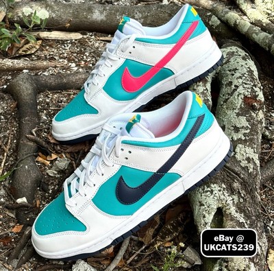 New Nike Dunk Low Retro Dusty Cactus Thunder Blue Men's Size 11.5 No Lid