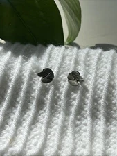 Vintage 1988 Raw Cliffe Pewter Dachshunds Wiener Dog Earrings 